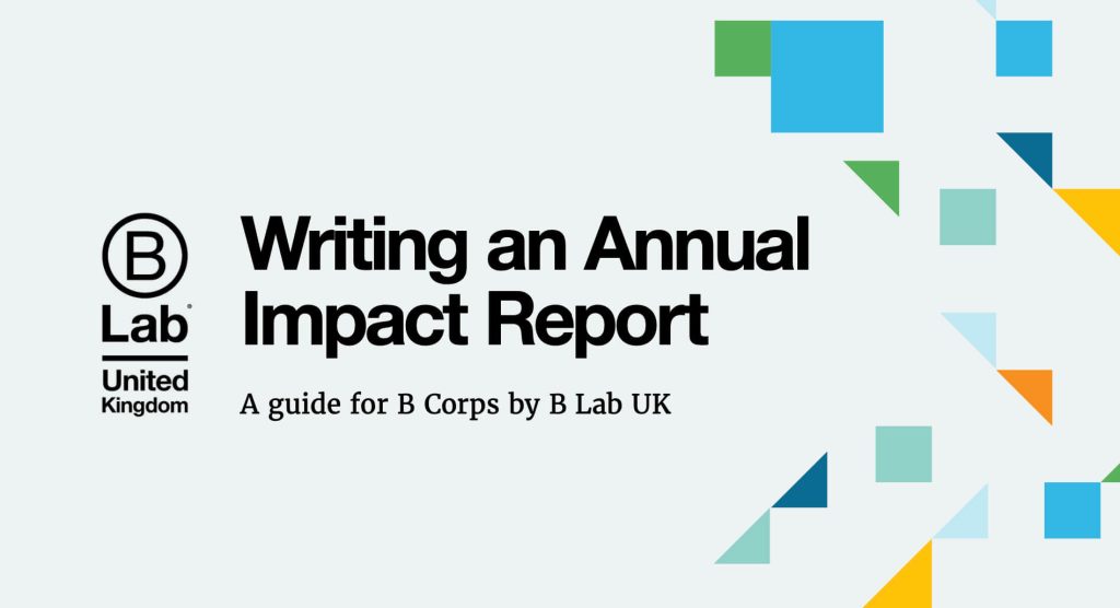 Writing an Annual Impact Report by B Lab UK